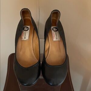 Lanvin Black Leather Flats